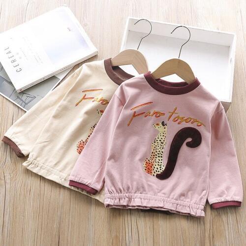 Girls Shirts Fashion Cartoon Cotton Long Sleeves Tops for Girls Kids Clothing Autumn 2019 New Arrival Toddler Girls Shirt 3-7 Y