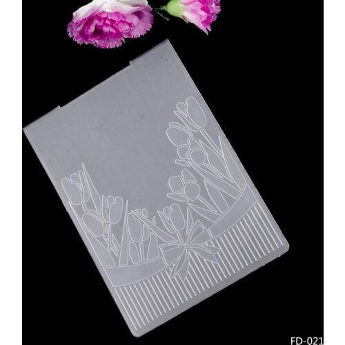 Scrapbook Tulip DIY cutting dies SCRAPBOOKING PLASTIC EMBOSSING FOLDER for Scrapbooking Photo Album Paper Craft