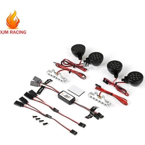 Plastic front light and cnc metal tail lamp set for 1/5 hpi baja 5t rc car parts