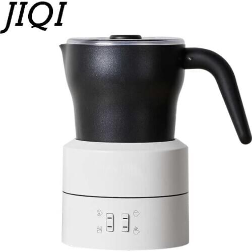 JIQI Automatic Electric Milk Frother Milk Steamer Cold/Hot Milk Foam Machine Foamer Espresso Coffee Bubbler Tool Hot Chocolate