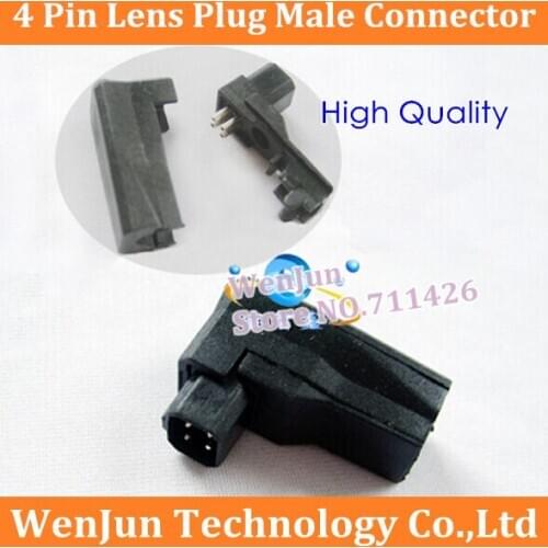 Best price from factory Camera Auto Iris 4Pin Lens Plug Male Connector, Welded type 4-pin male plug