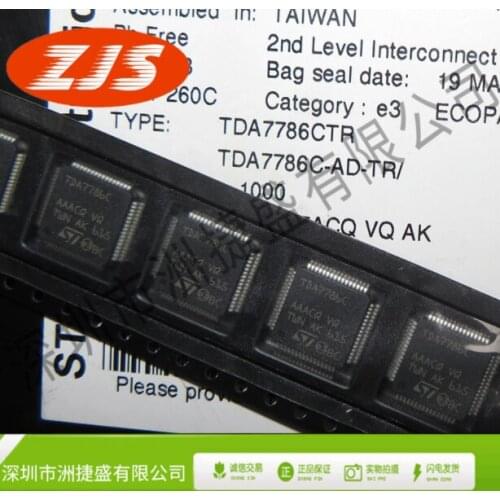 1 PCS/LOTE TDA7786C TDA7786CTR TDA7786C-AD-TR TDA7786 LQFP-64 100% Brand new and original