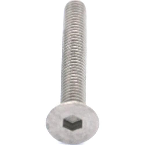 10pcs M4 x 30mm GR2 Countersunk Titanium Hex Socket Cap Screw Bolts Anti Acid Corrosion