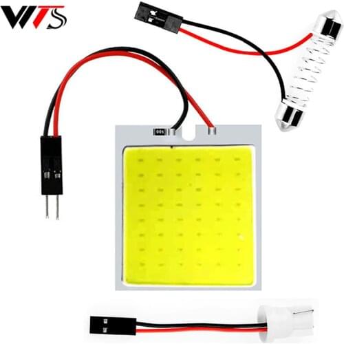 2pcs 168 W5W Dome Lamp C10W C5W LED COB Festoon 31mm 36mm 39mm 41/42mm White Bulbs Cars License Plate Interior Reading Lights