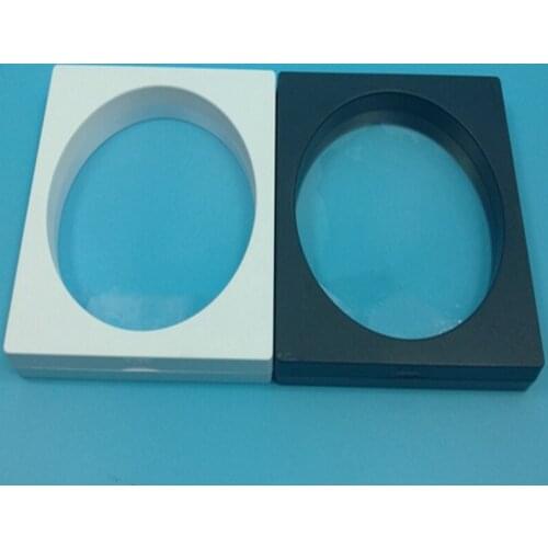 320pcs/lot 118*118*20mm PET Membrane box Holder Floating Display Case Earring Gems Ring Jewelry Suspension Packaging Box