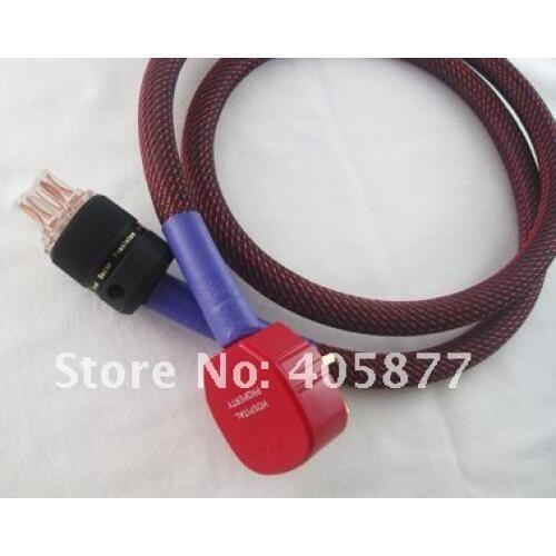 Audiocrast Hi-End 1.5M AC Silver Mains Power Cable UK power cord cable