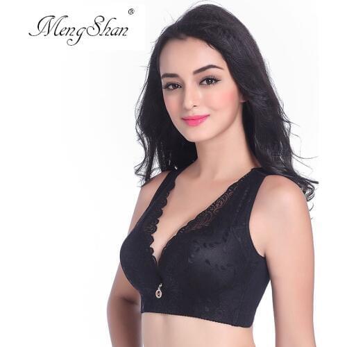 Bras for women Ultra-large underwear bra Slim waistcoat with fat mm lace Five-row buckle bra with shoulder strap 110D 110E 120E