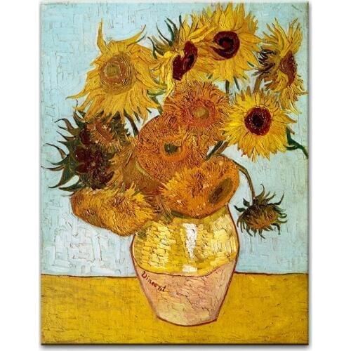 DONGMEI OILPAINTING Spray Painting Home Decor oil painting Vincent Van Gogh Sunflower Printing on the canvas DM1712103