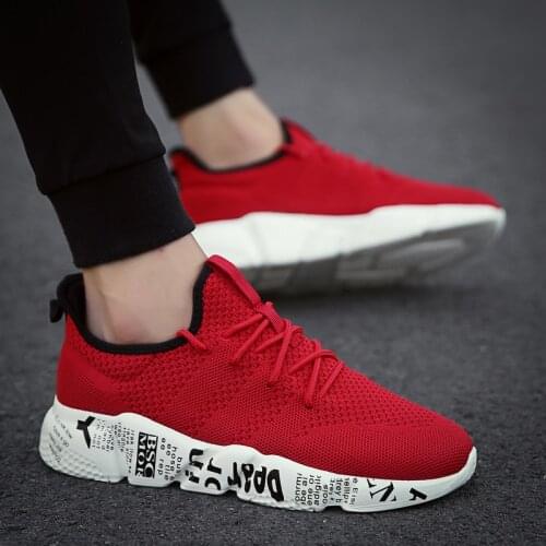 Men Damping Vulcanize Shoes Male Letters Design Mesh Sneakers Male Outdoor Walking Shoes Tenis Lace Up Vulcanize Zapatos Size 48