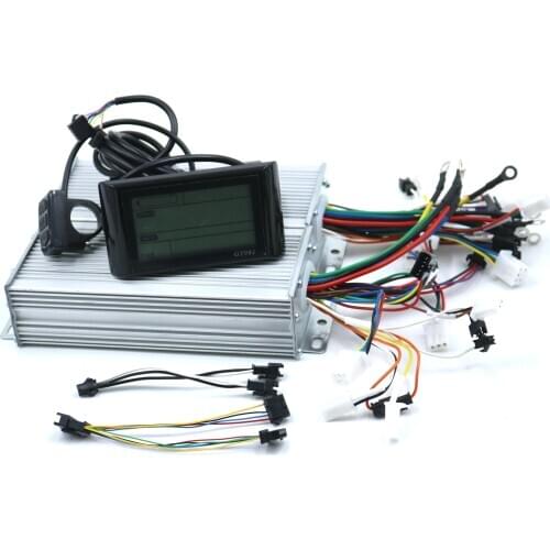 Dual drive 48/60/72V 1500W BLDC Electric scooter controller E-bike 2 pcs brushless speed driver and 1Pcs GT981 Display one set