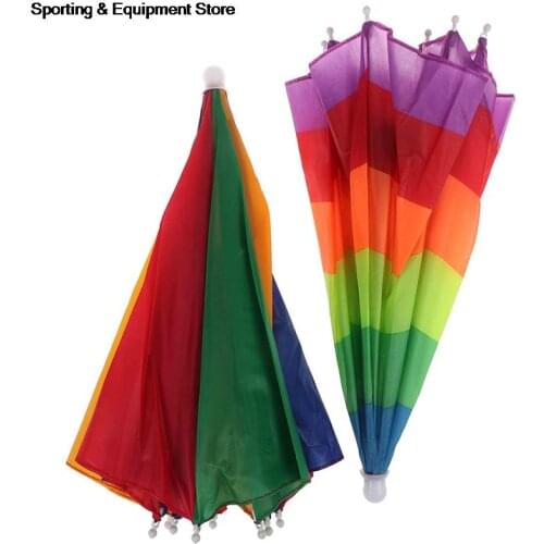 Fishing Cap Outdoor Sport Umbrella Hat Hiking Camping Headwear Cap Head Hats Foldable Sunscreen Shade Umbrella Hat