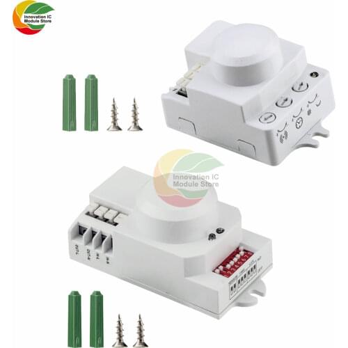 Hot Sale 5.8GHz HF System LED Microwave 360 Degree Radar Motion Sensor Light Switch Body Motion Detector Smart Electronics