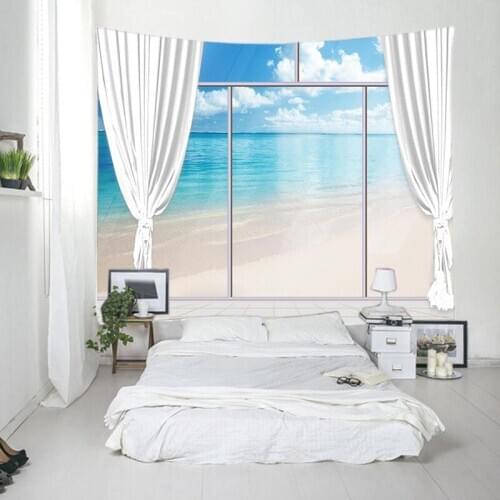 New Landscape Background Cloth Fashion Home Simple Atmosphere Decoration Supplies Hanging Cloth Living Room Bedroom Tapestry