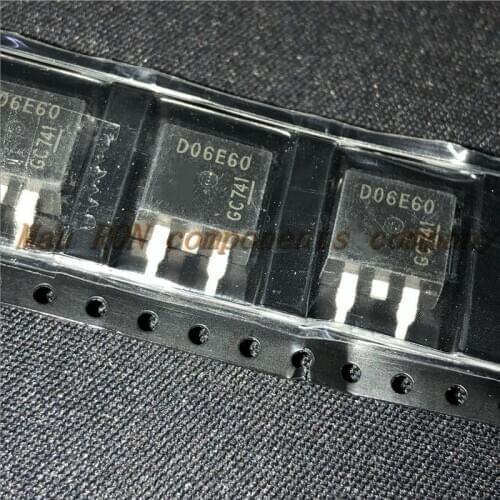 10PCS/LOT D06E60 IDB06E60 TO-263 Fast recovery patch tube 600V 6A