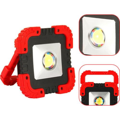 Rechargeable LED COB Work Light Solar Camping Security Floodlight Emergency Lamp