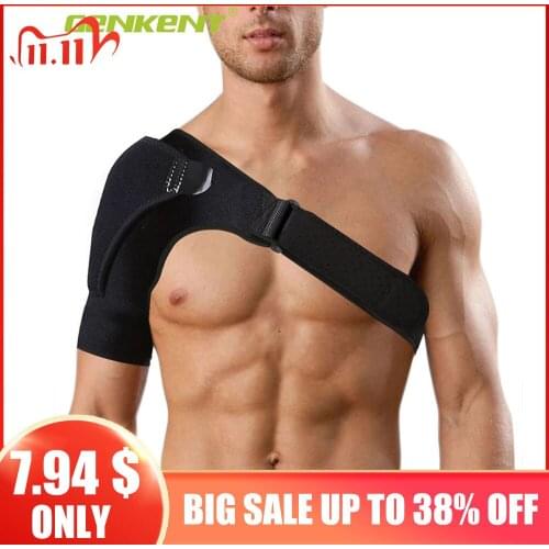 Adjustable Left/Right Shoulder Support Bandage Protector Brace Joint Pain Injury Shoulder Strap Tennis Sport Training Equipment