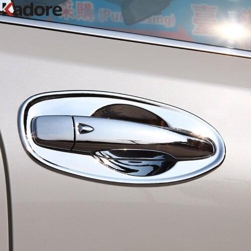 Outer Door Handle Bowl Cup Cover Trim For Nissan X-TRAIL Rogue 2014 2015 2016 2017 2018 2019 ABS Chrome Car Accessories 8pcs