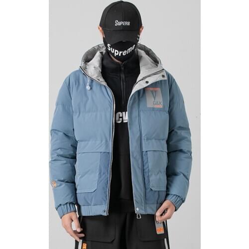 WWKK 2020 winter new casual and fashionable mens cotton-padded jacket warm and windproof mens coat brand clothing M-4XL