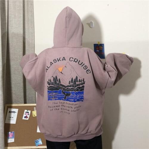 Hooded Fashion Sweatshirt Women 2021 New Lovely Autumn And Winter Loose Fashion Bf Languid Plush Coat