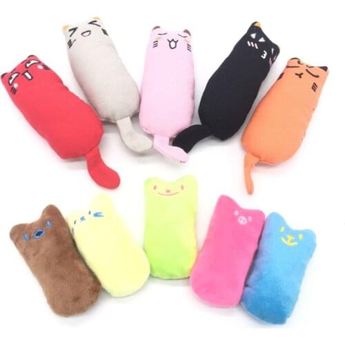 Rustle Sound Catnip Toy Cats Products for Pets Cute Cat Toys for Kitten Teeth Grinding Cat Plush Thumb Pillow Pet Accessories
