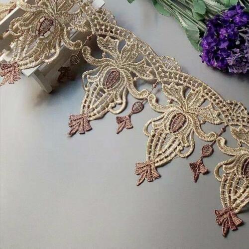 1 Yards 12 cm Fringe Tassel Lace Trims for Curtain Sofa Cover Flower Trimmings Ribbon Applique Sewing Home Textiles Lace Fabric