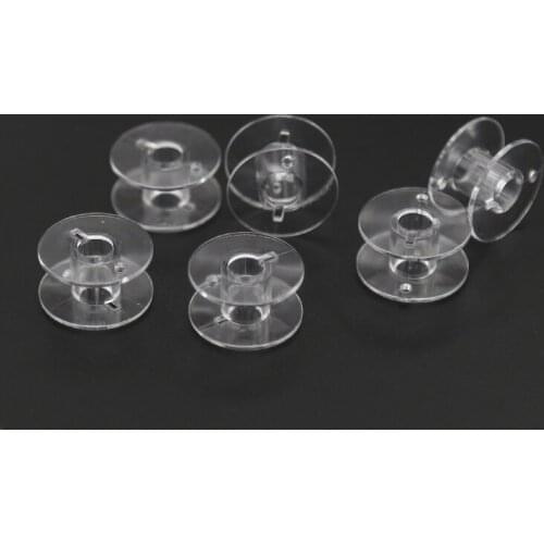 10-50Pcs Transparent Sewing Machine Spools Home Plastic Empty Spool Bobbins Sewing Tool Accessories Universal Threads Bobbin