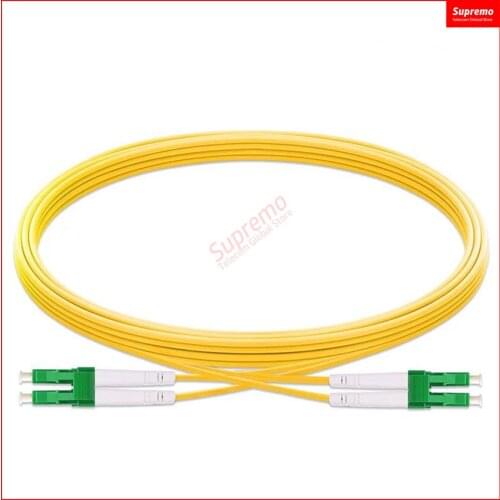 10PCS/lot 1.5Meters LC/APC - LC/APC Fiber Patch Cord,FTTH,Duplex Single Mode Cable,Length or other Connector can be customized
