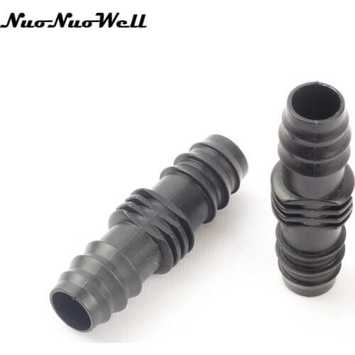 18pcs NuoNuoWell DN16mm Straight Connector Barbed Garden Irrigation Hose Greenhouse Watering Drip System Fits Veg Plots fittings