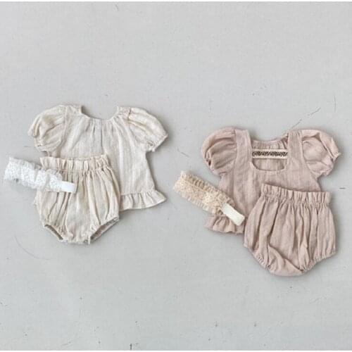 2021 New boys girls 2 pcs set shirt + shorts cotton summer soft fashion babys suits