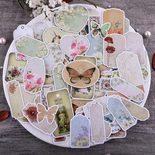 58pcs Retro label stickers/Scrapbooking Stickers /Decorative Sticker /DIY Craft Photo Albums