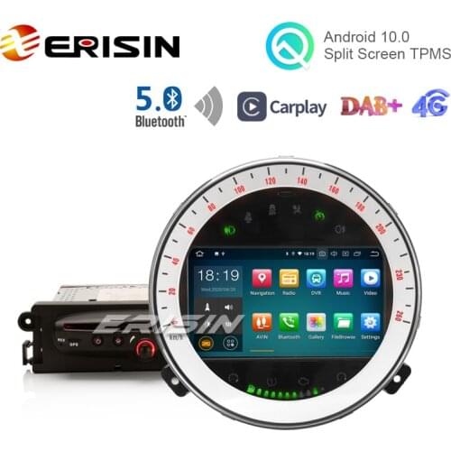 Erisin ES5108M 7" BT5.0 Android 10.0 Car DVD Player DAB+ 4G GPS Apple Carplay for BMW Mini Cooper