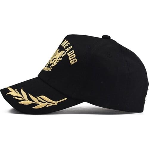 Best selling new style men/womens hats gold leaf pattern embroidered lion hat baseball cap tongue hat outdoor sports cap