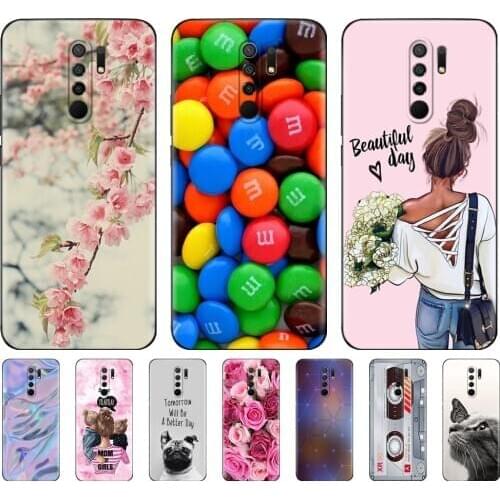 Black tpu case For xiaomi redmi 9 Case Soft Silicon Back Cover Phone Case For redmi 9 Case 6.53 inch etui coque bumper