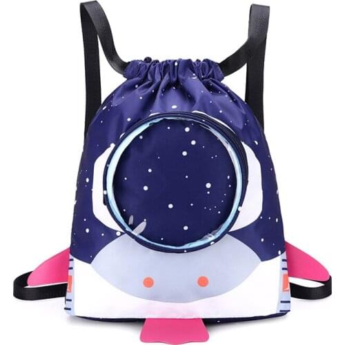 New Childrens Space Swimming Bag Wet and Dry Separation Storage Bag Beam Mouth Backpack kids School Bag kawaii backpack mochila