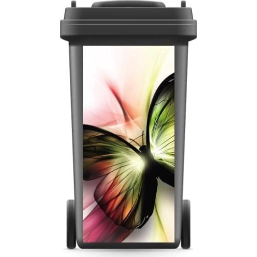 DIY Creative 3D Rubbish Bin Sticker Butterfly Mural Wall Print Decal Removable self adhesive Kitchen Accessories