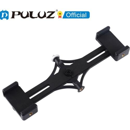 PULUZ SmartPhones Dual Brackets Horizontal Holder for Youtube Video Live Broadcast Vlogging Recording