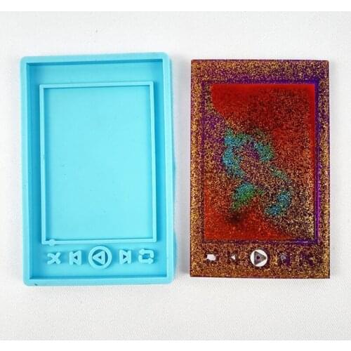 Epoxy Resin Mold MP3 Player Casting Silicone Mould DIY Craft Jewelry Making Tool F3MF