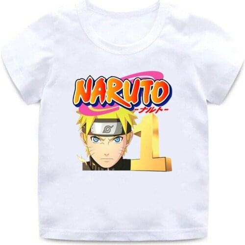 Naruto T-shirt Summer New Child Short-sleeve Street Trend Children Clothing Pure Cotton Loose Short Sleeves Suitable for Sports