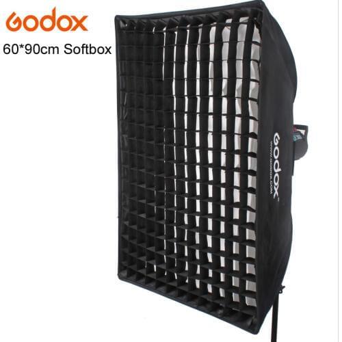 Godox 60cm*90cm Speedlite Studio Strobe Flash Photo Reflective Softbox Soft Box Diffuser with Grid for Photography Light