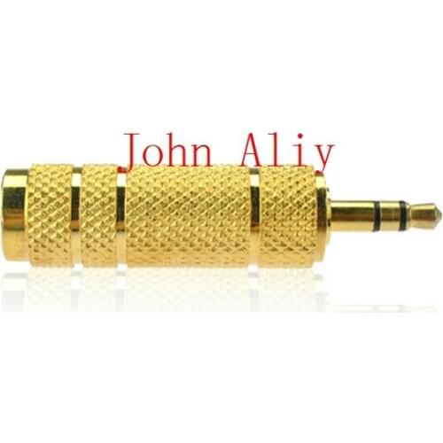 Hot sale Gold 3.5mm 1/8"Male to 6.5mm 1/4" Female Audio Adapter Converter Cable Headphone Stereo Audio Jack Adapter Plug