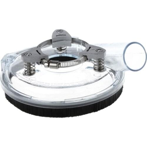 Dust Shroud Kit Dry Grinding Dust Cover for Angle Hand Grinder Clear 4"/ 5"