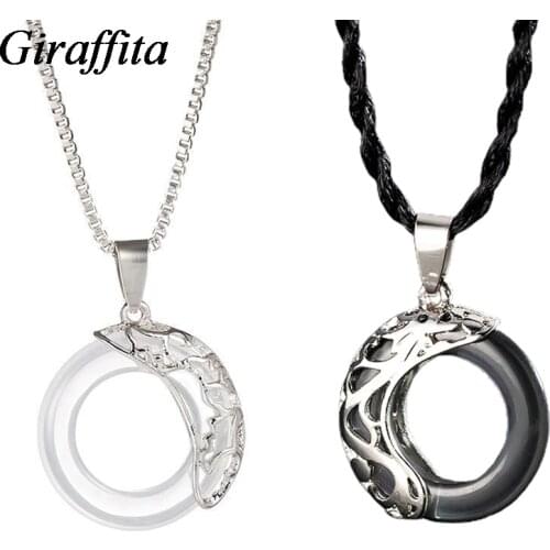 Fashion Lotus Pond Moonlight Couple Pendant Dragon And Phoenix Ancient Hyacinth Creative Necklace Romantic Birthday Gift