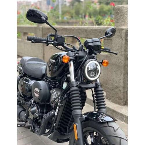 Motorcycle Angel Eyes Headlight Spotlights Auxiliary Bright LED Motorcycle Refit Accessories For Hyosung GV300S