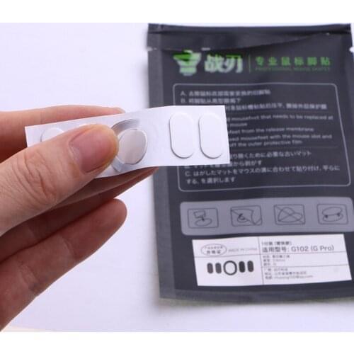 YYDS 1Pack Professional Mouse Skates Stickers Mouse Feet Pad Replacement for logitech G102 G PRO Wired Mice Glides Curve Edge