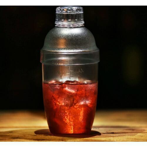 Bar PC Transparent Milk Tea Regulator Drink Mixer Wine Cocktail Shaker