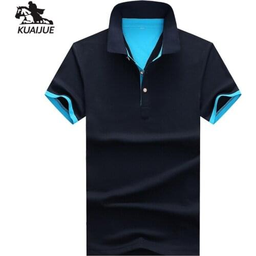 Polo Shirt men 95% cotton Summer New Mens Short Sleeve Polo Shirt Solid color youth fashion Casual Business Slim top Polo Shirt