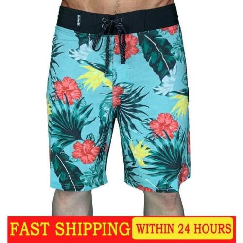 New Bermuda Stretch Surfboard Beach Pants Waterproof Quick Dry Mens Swim Shorts Swimsuit Breathable Speedos Fitness Trousers