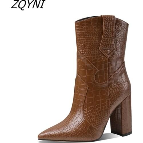 ZQYNI Women's Ankle Boots