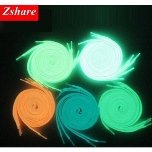 1 Pair Luminous Shoelaces Sports Flat Shoes Laces Kids Adult Glow In The Dark Night Fluorescent Shoelace 80/100/120/140cm YG-2