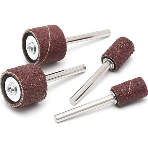 10 Pcs 12.5mm Grit 120# ,80#Sanding Bands +3.17mm Mandrel Rotary Tool Nail Drill Bit